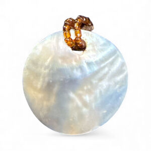 Mother of Pearl Pendant Necklace – Minimalist Boho Shell Jewelry